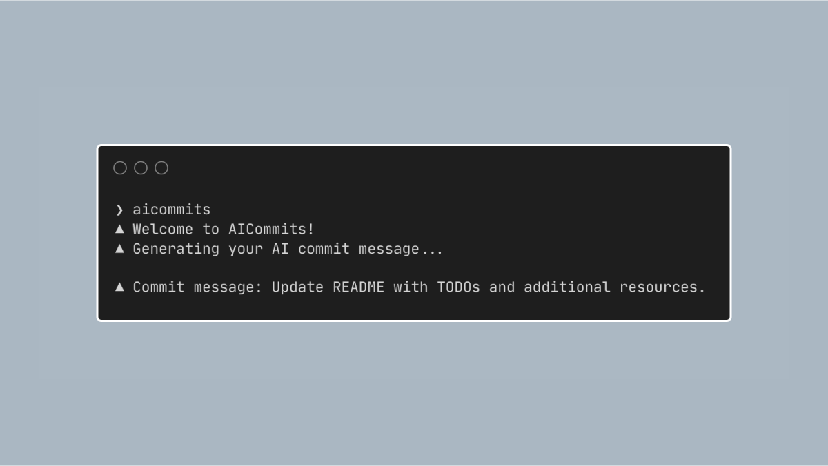 Save time generating your git commit message